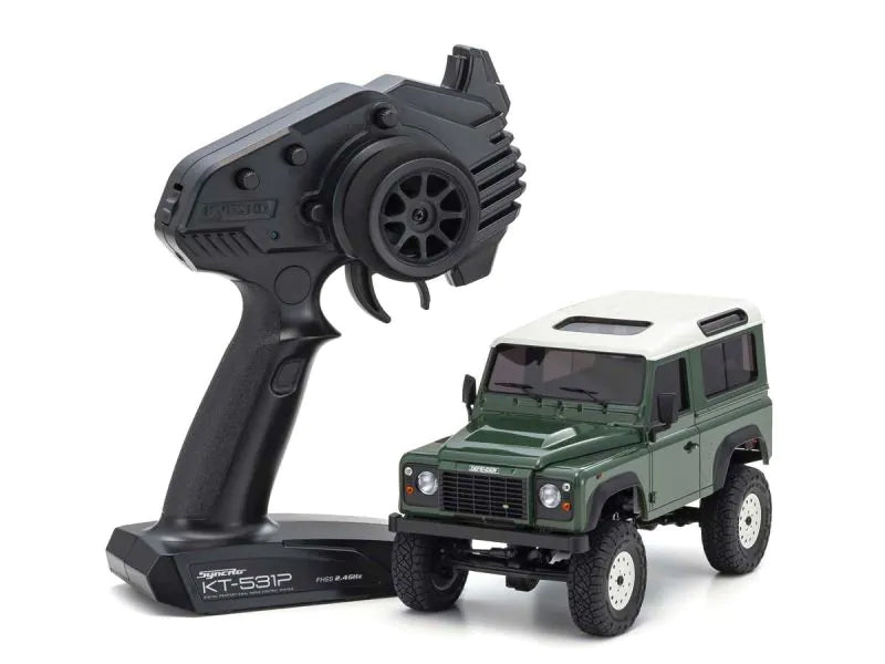Mini-Z 4x4 MX-01 Land Rover Defender 1/24 Scale ReadySet Crawler RTR | Kyosho