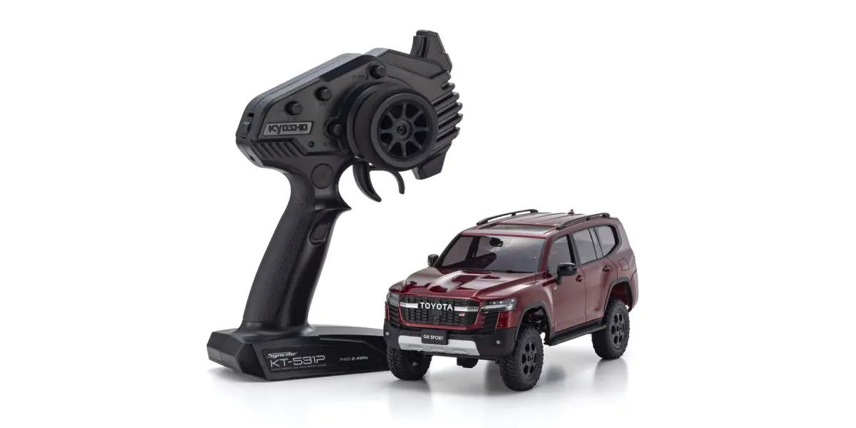 Mini-Z 4x4 Toyota Land Cruiser 300 GR Sport Metallic Red MX-01 Ready Set 1/24 RTR | Kyosho