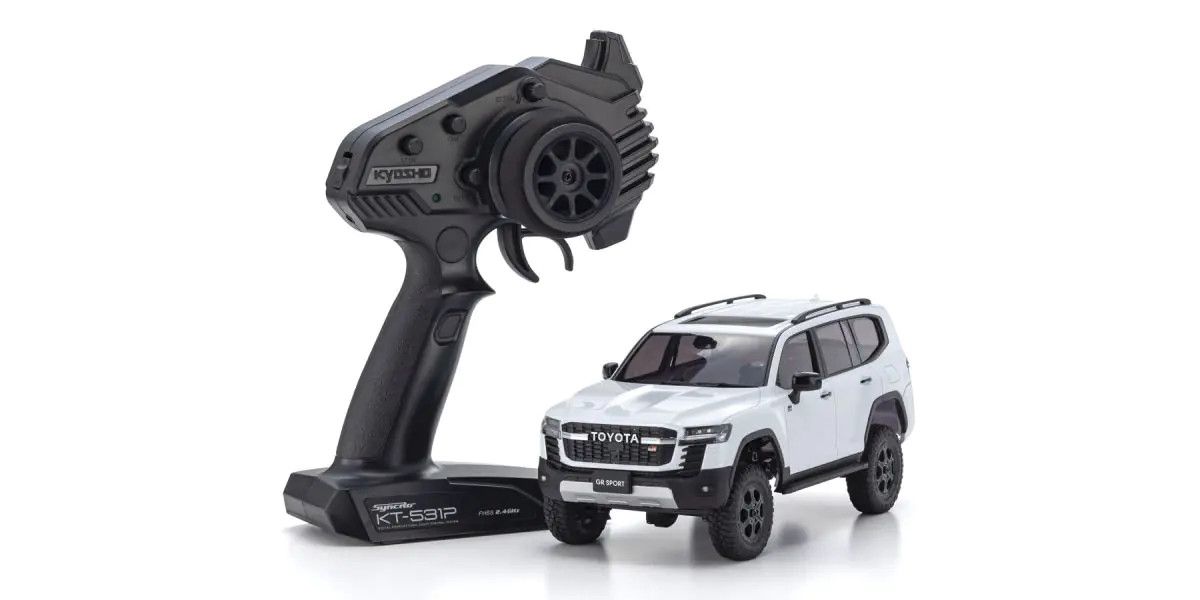 Mini-Z 4x4 Toyota Land Cruiser 300 GR Sport Pearl White MX-01 Ready Set 1/24 RTR | Kyosho