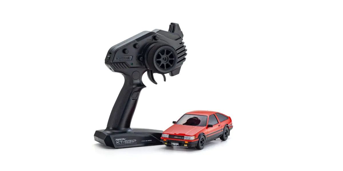 Mini-Z AWD Toyota Corolla Levin AE86 1/27 Electric ReadySet Red Black | Kyosho