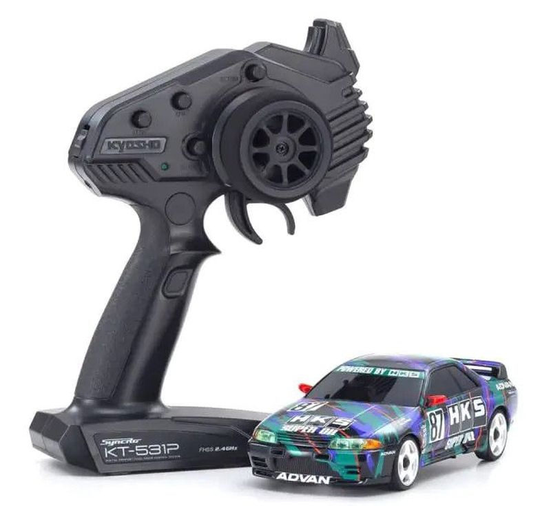Mini-Z AWD HKS Nissan Skyline GT-R R32 1993 #87 MA-020 Ready Set 1/28 RTR | Kyosho