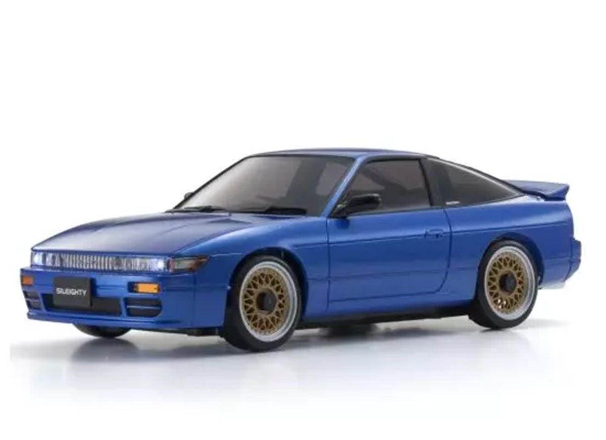 Kyosho Mini-Z AWD MA-020 Nissan Sileighty Blue RTR 1/28 Scale JDM Drift