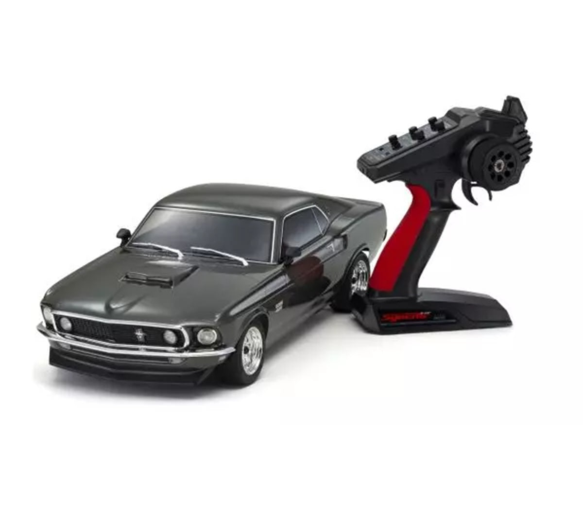 Kyosho 1:10 Fazer MK2 1969 Ford Mustang Boss 429 Black Jade 4WD ReadySet