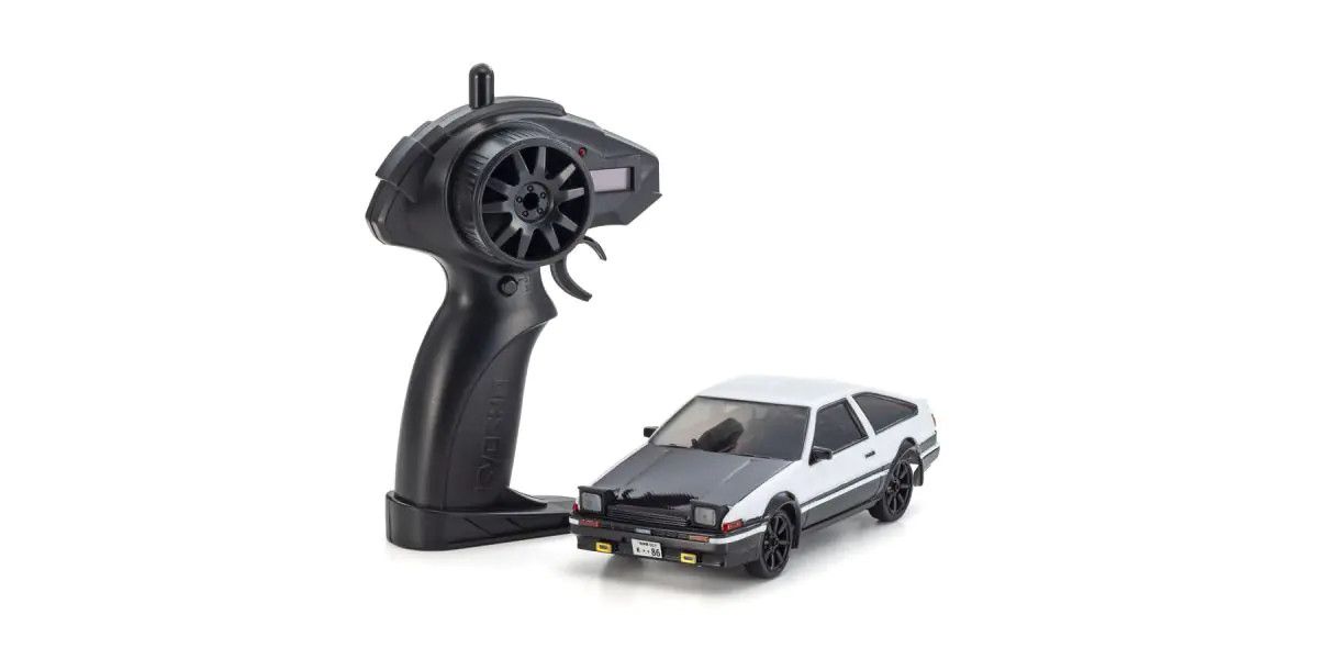 First Mini-Z Toyota Trueno AE86 White 1/28 RWD Beginner Ready Set RTR | Kyosho
