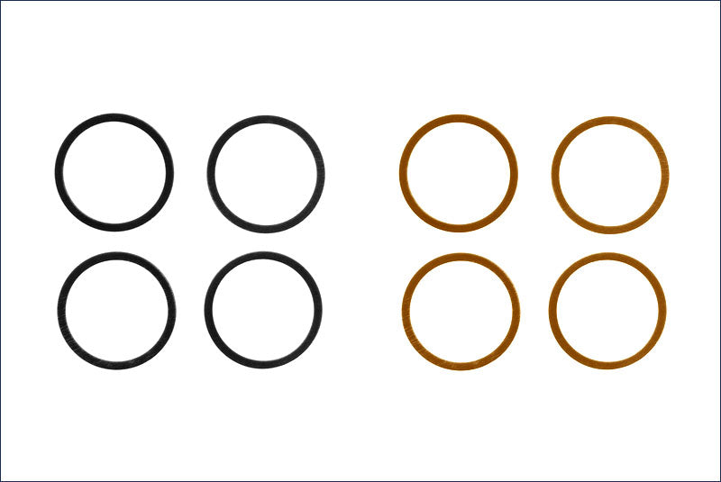 Precision Shim Set 10×12mm (0.1/0.2mm) 4-Pack for RC Drivetrain | Kyosho