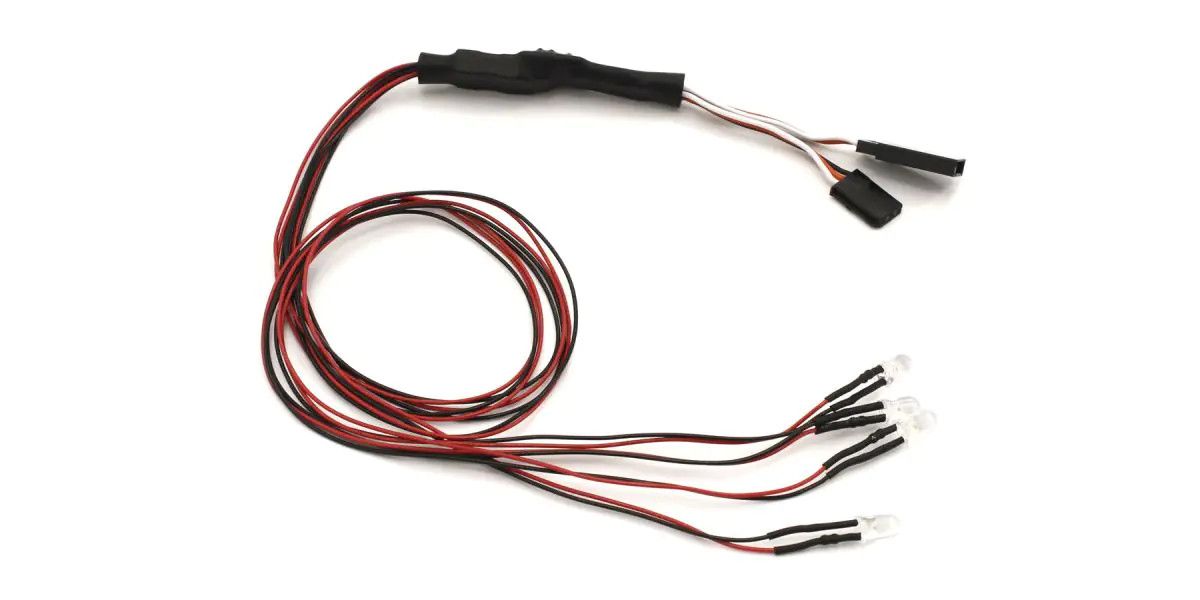 LED Light Unit 5mm 4-Bulb Halogen & Red for RC Scale Lighting | Kyosho