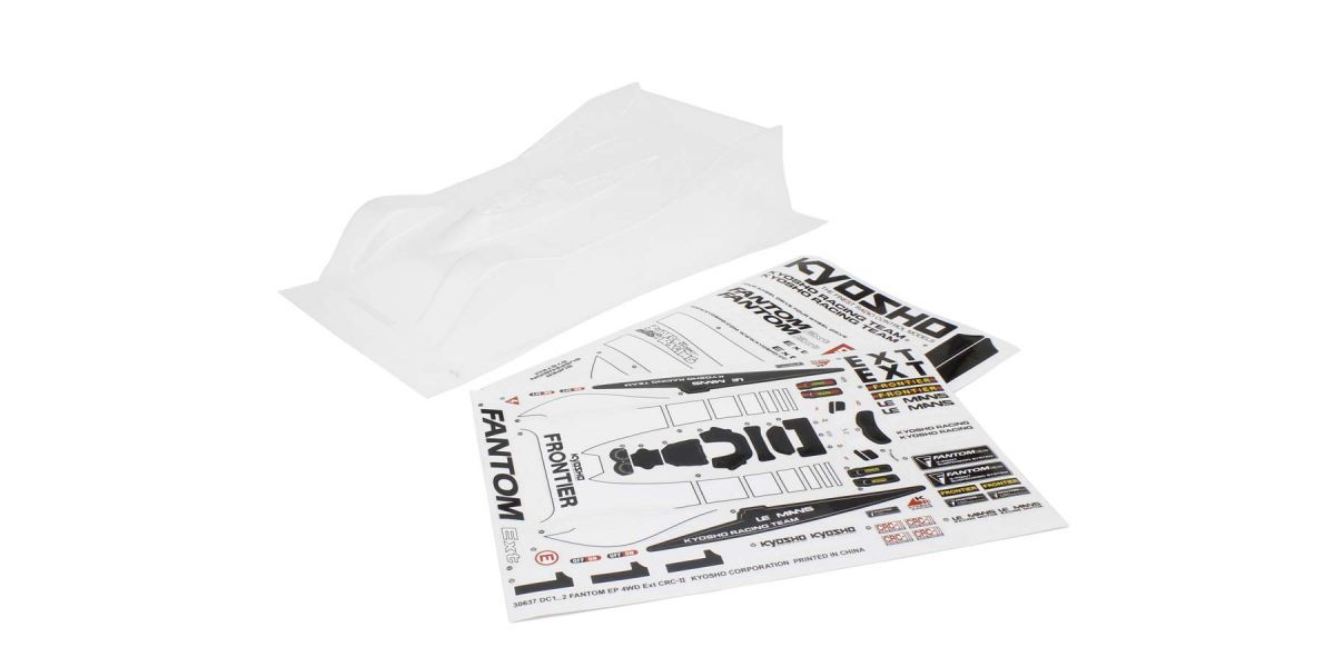 CRC2 Non-Decoration Clear Body for Fantom EP 1/12 Competition | Kyosho