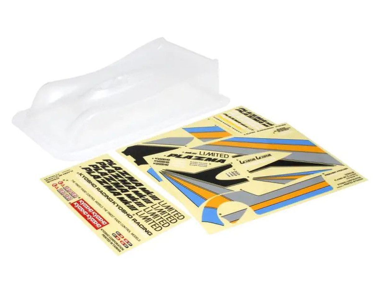 Clear Alpha-2 Body Set with Decals for Plazma/Fantom 1/12 Pan Car | Kyosho