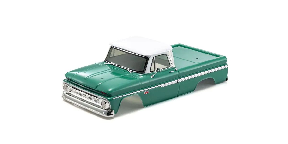 1966 Chevy C10 Fleetside Pickup Pre-Painted Body Light Green for Fazer Mk2 FZ02L 1/10 | Kyosho