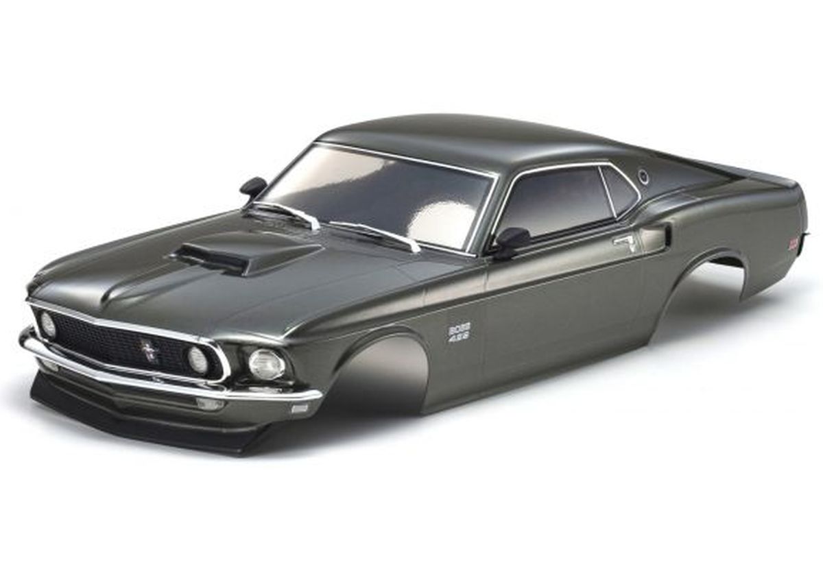 Kyosho 1969 Ford Mustang Boss 429 Black Jade Painted RC Body
