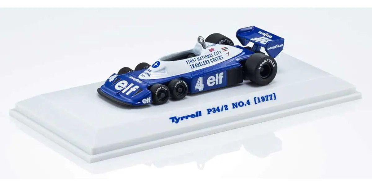 Kyosho 1/64 Tyrrell P34/2 No.4 1977 F1 Resin Model