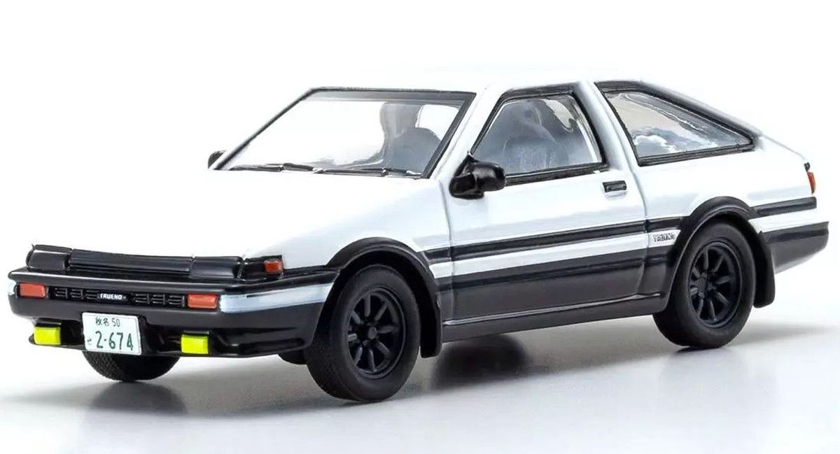 Kyosho 1/64 Initial D Toyota Sprinter Trueno AE86 Fujiwara Takumi Diecast Model
