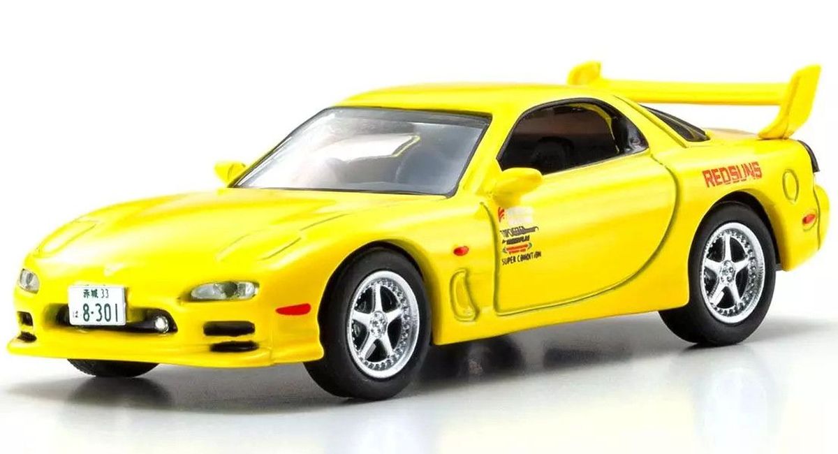Kyosho 1/64 Initial D Mazda RX-7 FD3S Takahashi Keisuke Diecast Model
