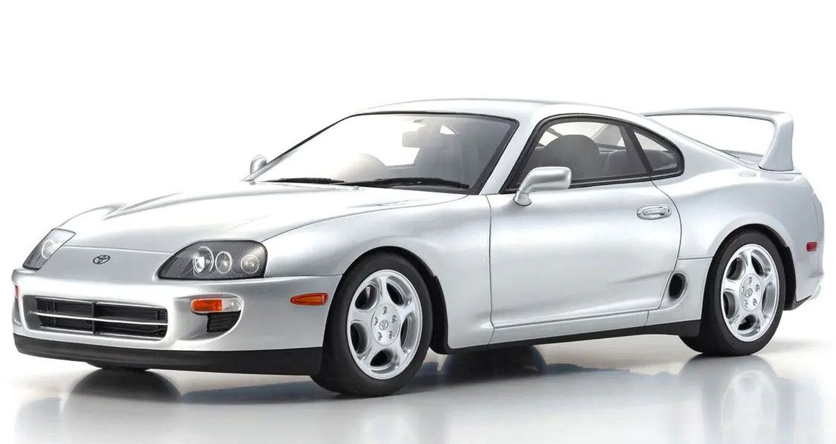 Kyosho 1/12 Toyota Supra A80 Silver Resin Model