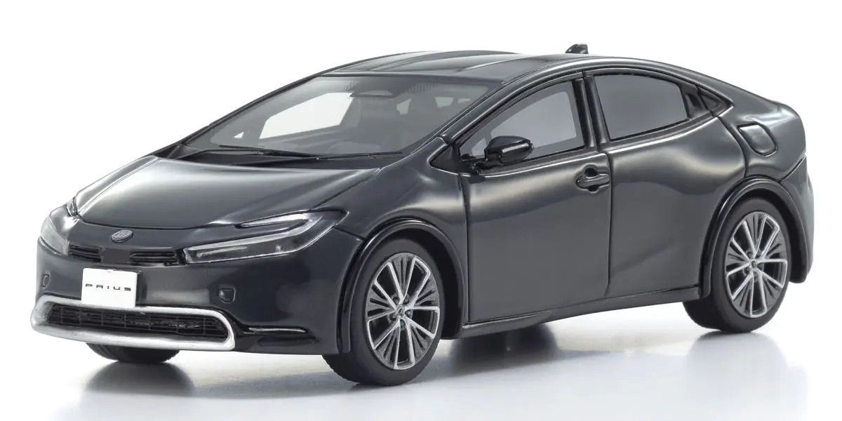 Kyosho 1/43 Toyota Prius (5th Gen 2023) Gray Resin Model