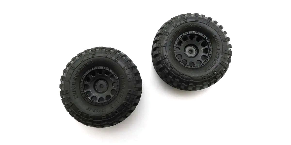 Pre-Mounted Weighted Interco Tire Set 2-Pack for Mini-Z 4x4 Crawler | Kyosho