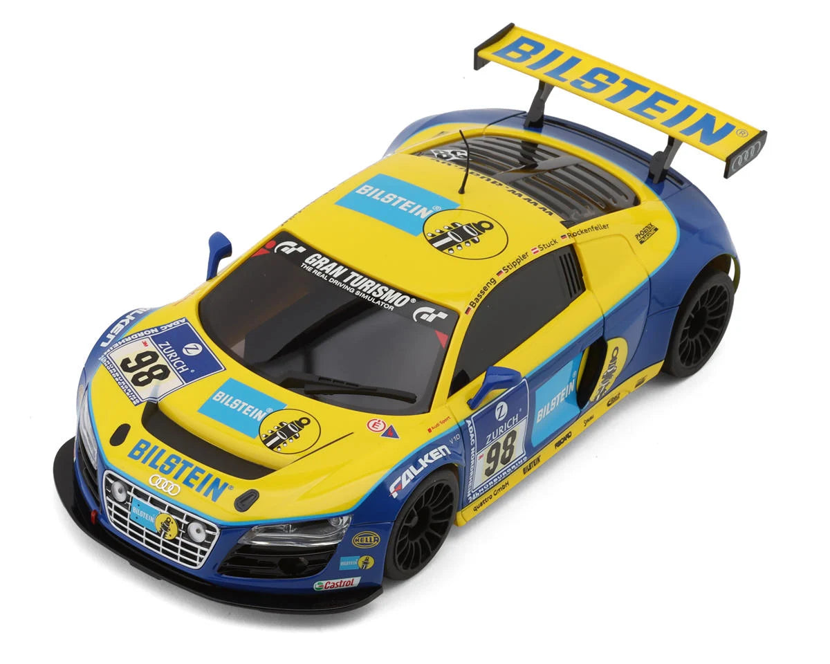 ASC MR-03W-MM Audi R8 LMS Phoenix Racing NBR 2010 #98 Pre-Painted Body Yellow/Blue | Kyosho