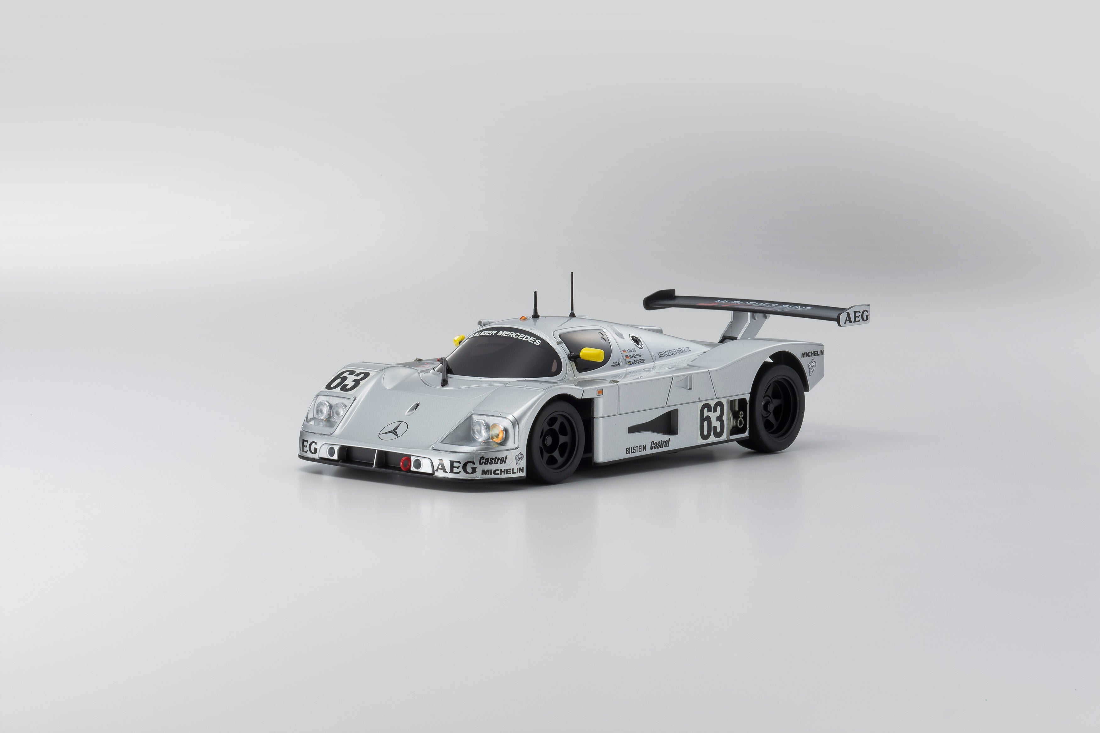 Mini-Z ASC 1989 Sauber Mercedes-Benz C9 #63 Le Mans Winner Group C Body for MR-03W-LM 1/27 | Kyosho