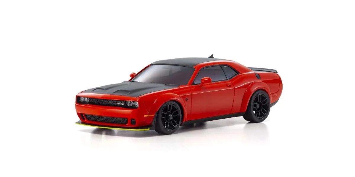 Mini-Z ASC Dodge Challenger SRT Hellcat Redeye TorRed Pre-Painted Body for AWD MA-020-W 1/27 | Kyosho