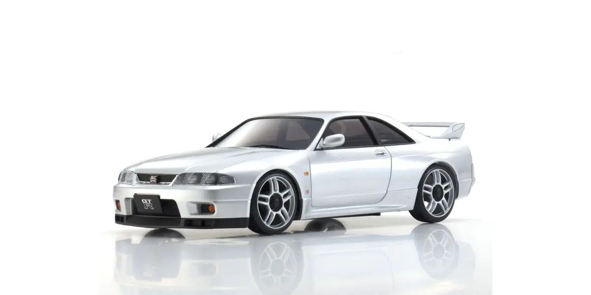 Mini-Z ASC Nissan Skyline GT-R V-Spec R33 Silver Body for MA-020 AWD 1/27 | Kyosho