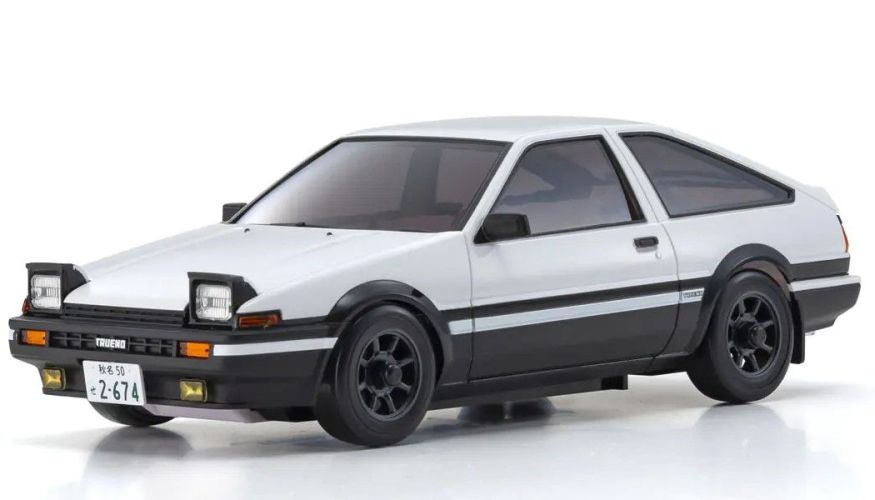 Mini-Z ASC Toyota Sprinter Trueno AE86 Initial D Pre-Painted Body White MA-020 AWD 1/27 | Kyosho