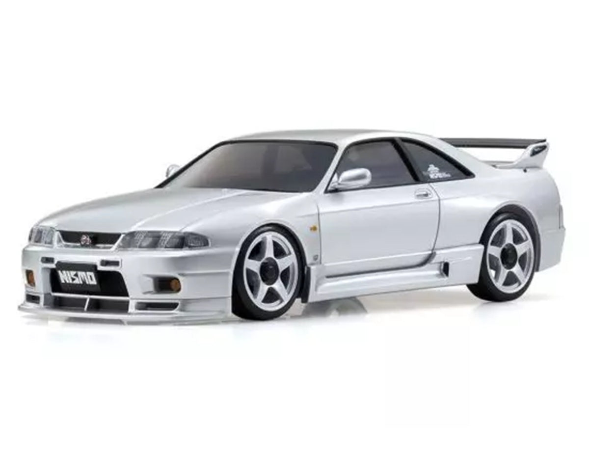 Kyosho ASC MA-020 Nissan Skyline GT-R R33 Nismo Body Spark Silver Mini-Z
