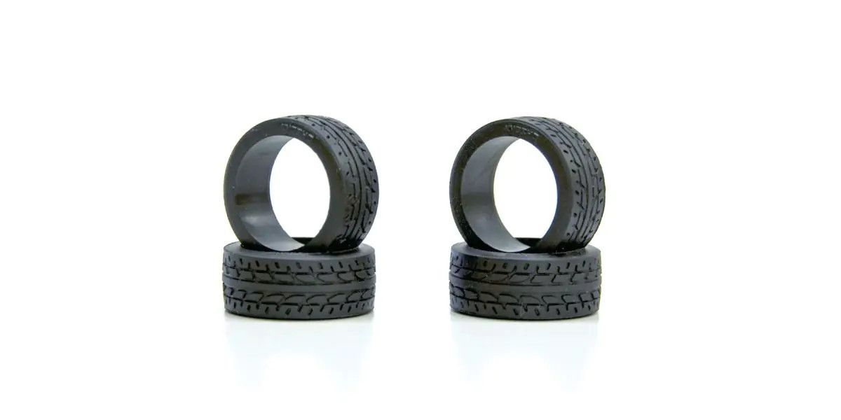 Racing Radial Tire 20 Degree Narrow Compound 4-Pack for Mini-Z 8.5mm | Kyosho
