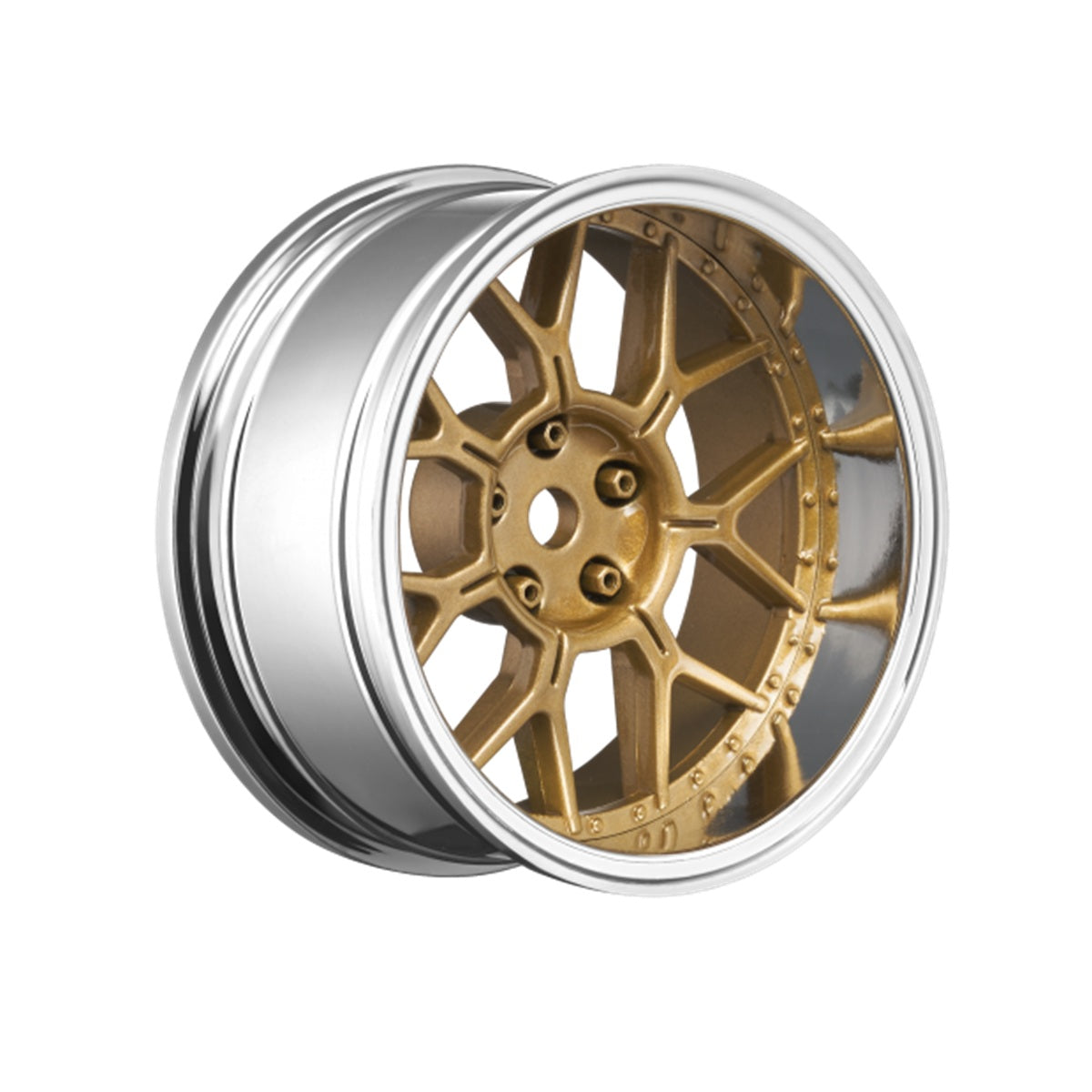 Louise RC 14-Spoke Bronze 1/10 Drift Wheels with Adjustable Offset - 4 Piece Set