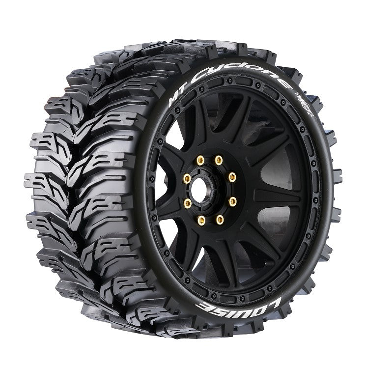 Louise R/C MT-Cyclone Speed 1/8 Monster Truck Belted Tires Mounted Low