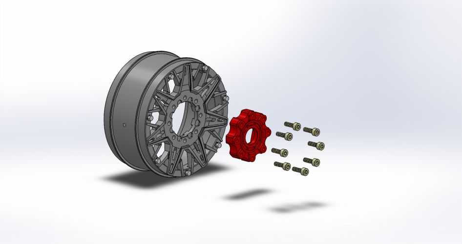 Louise R/C MFT B-Rocket Soft 1/8 Buggy, 17mm Hex, 0" & 1/2" Offset, (2) LT3362SB