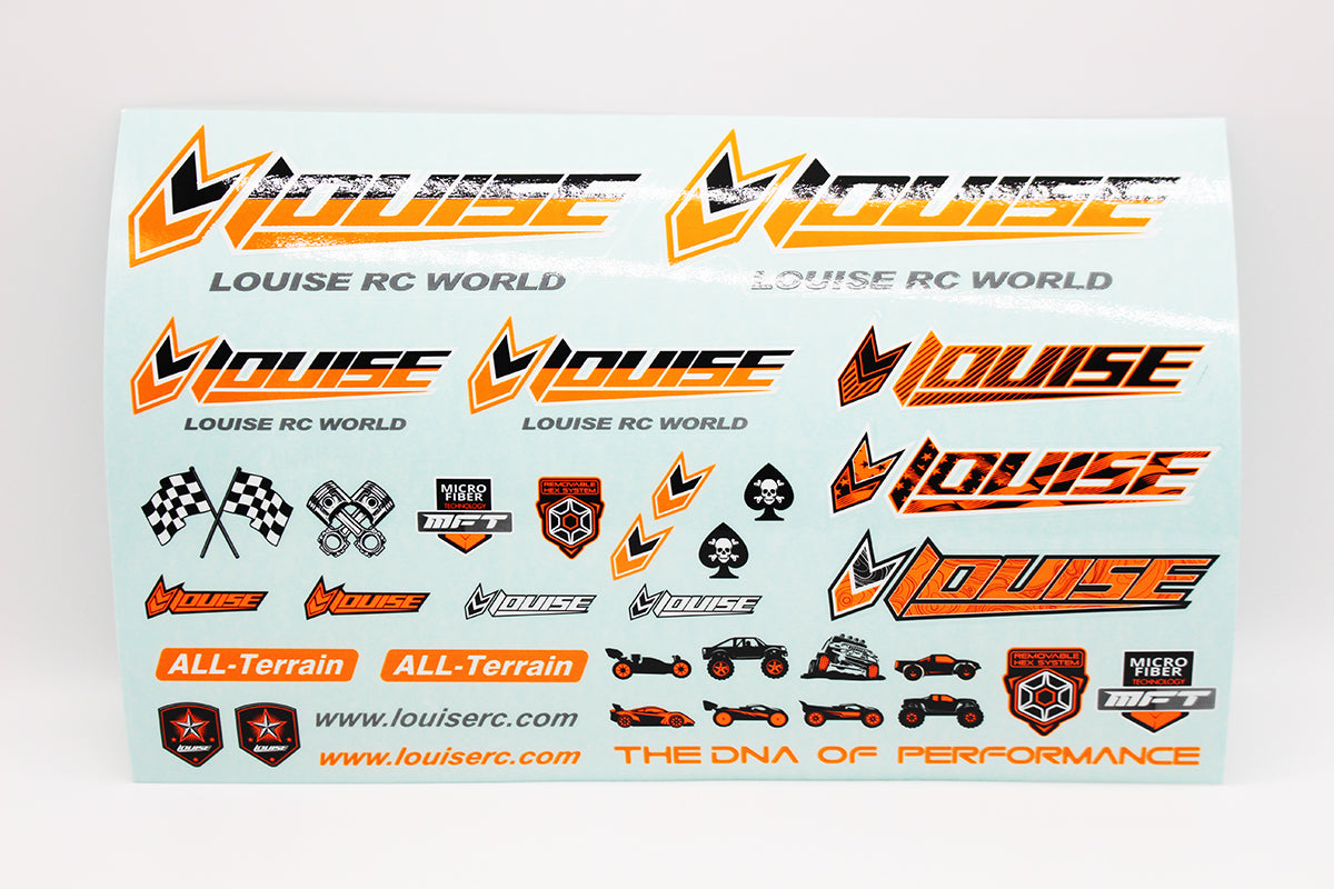Louise R/C Louise RC Sticker Sheet-Orange LT3373O