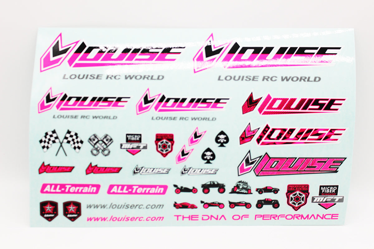Louise R/C Louise RC Sticker Sheet-Pink LT3373P