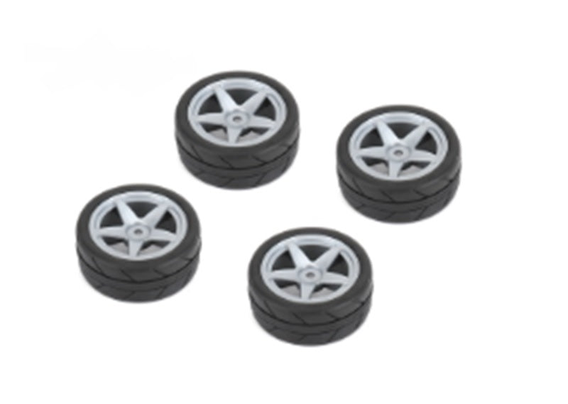 Louise R/C 1/10 Tires 5 Spoke Wheel Gray (26mm), Fits LDX Drift, LRX NHA478