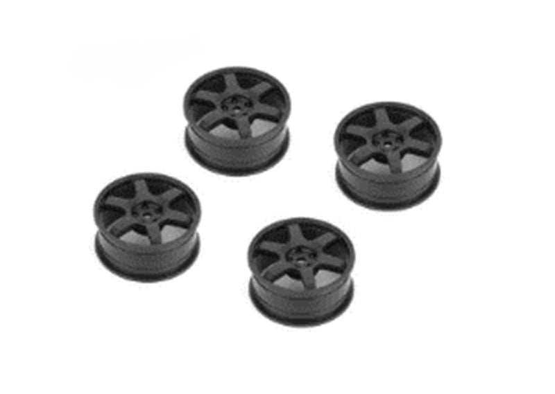 Louise R/C 6 Spoke Wheel Black / 24mm (ET-0mm), Fits LDX Drift, LRX NHA481