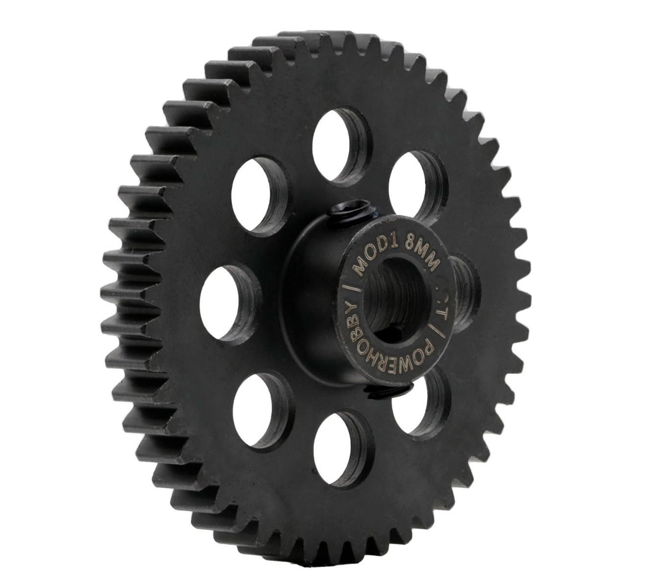 Powerhobby Hardened Steel 32T Mod1 Pinion Gear with 8mm Bore & 2 Grub Screws