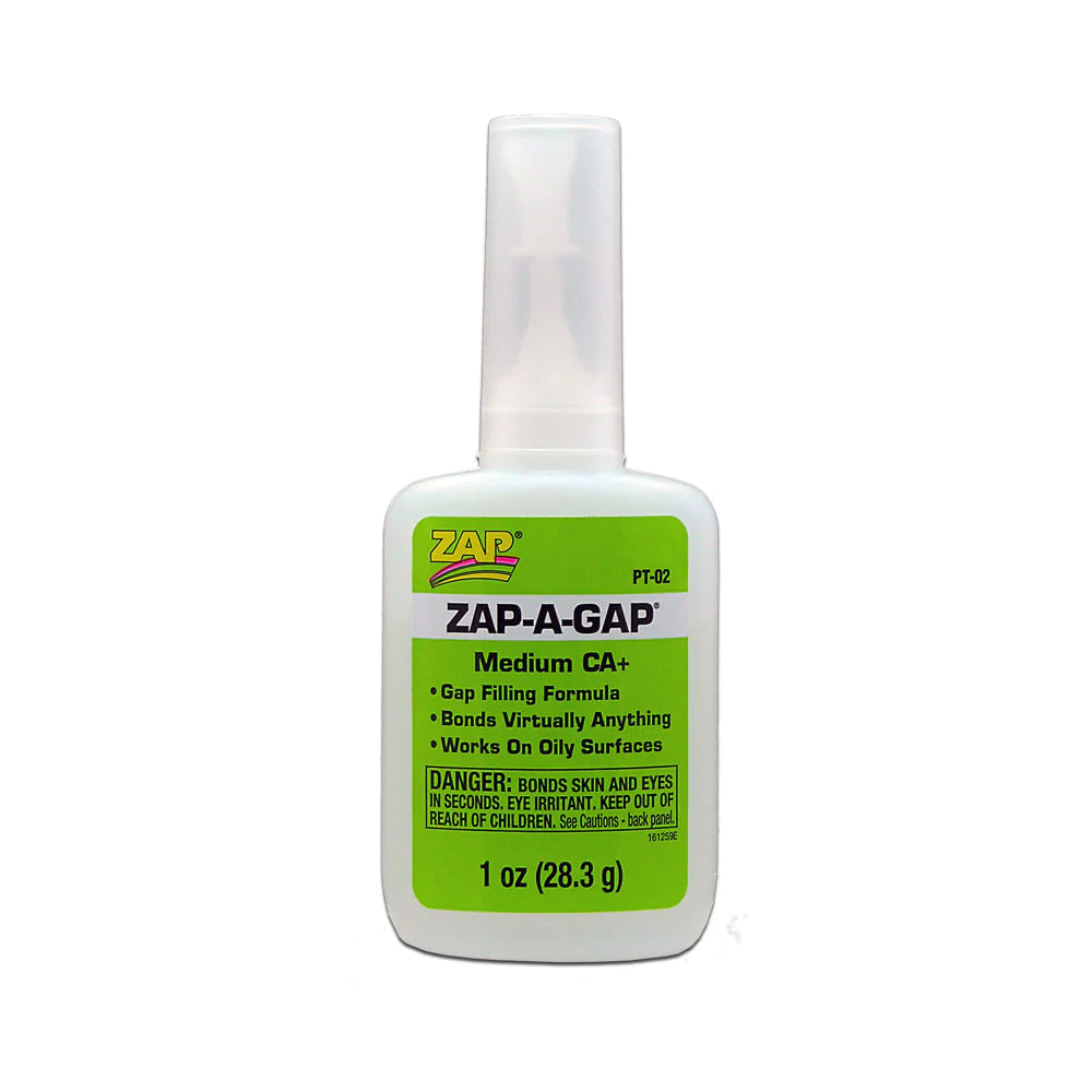 ZAP Glue Zap-A-Gap CA+ Cyanoacrylate Adhesive – 1 oz (PT-02)