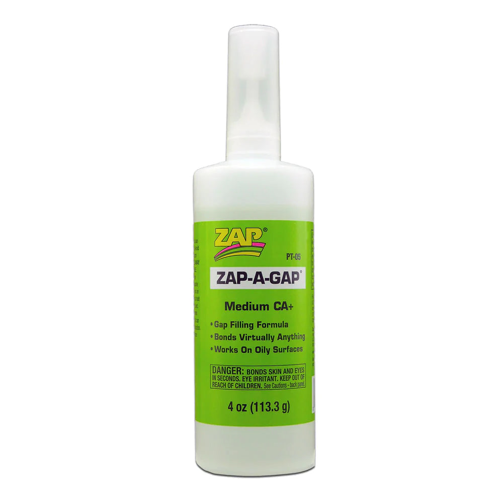 ZAP Glue Zap-A-Gap CA+ Glue 4oz PT-05