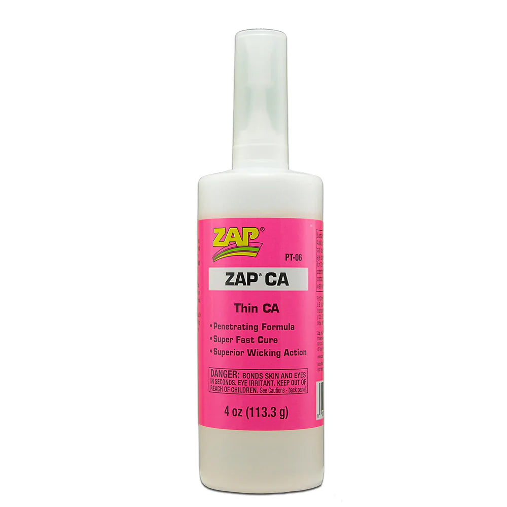 ZAP Glue Zap CA Glue 4oz Bottle PT-06