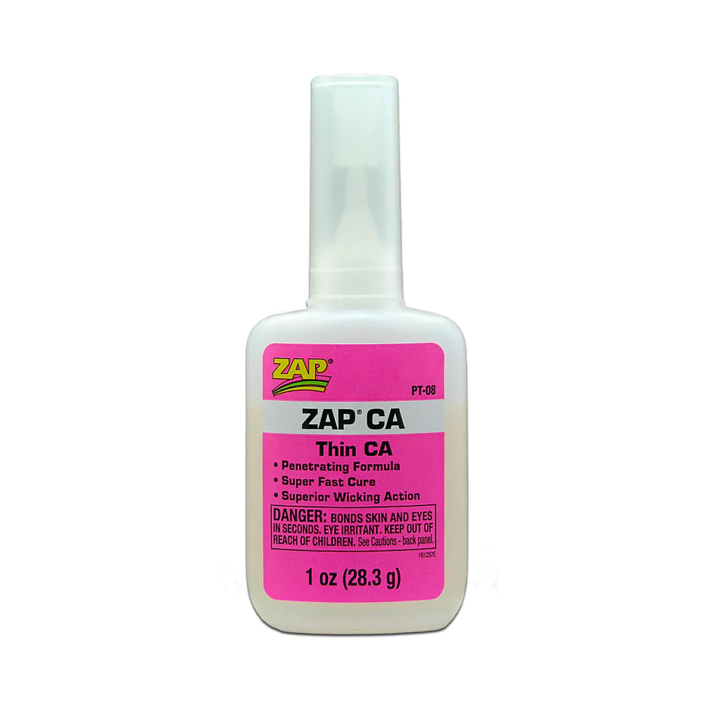 ZAP Glue Zap Thin CA Adhesive – 1 oz Bottle (PT-08)