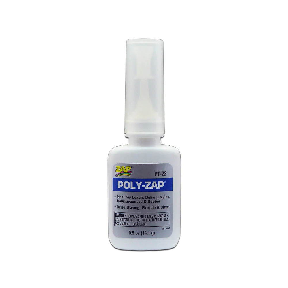 ZAP Glue Poly-Zap 1/2oz Bottle PT-22