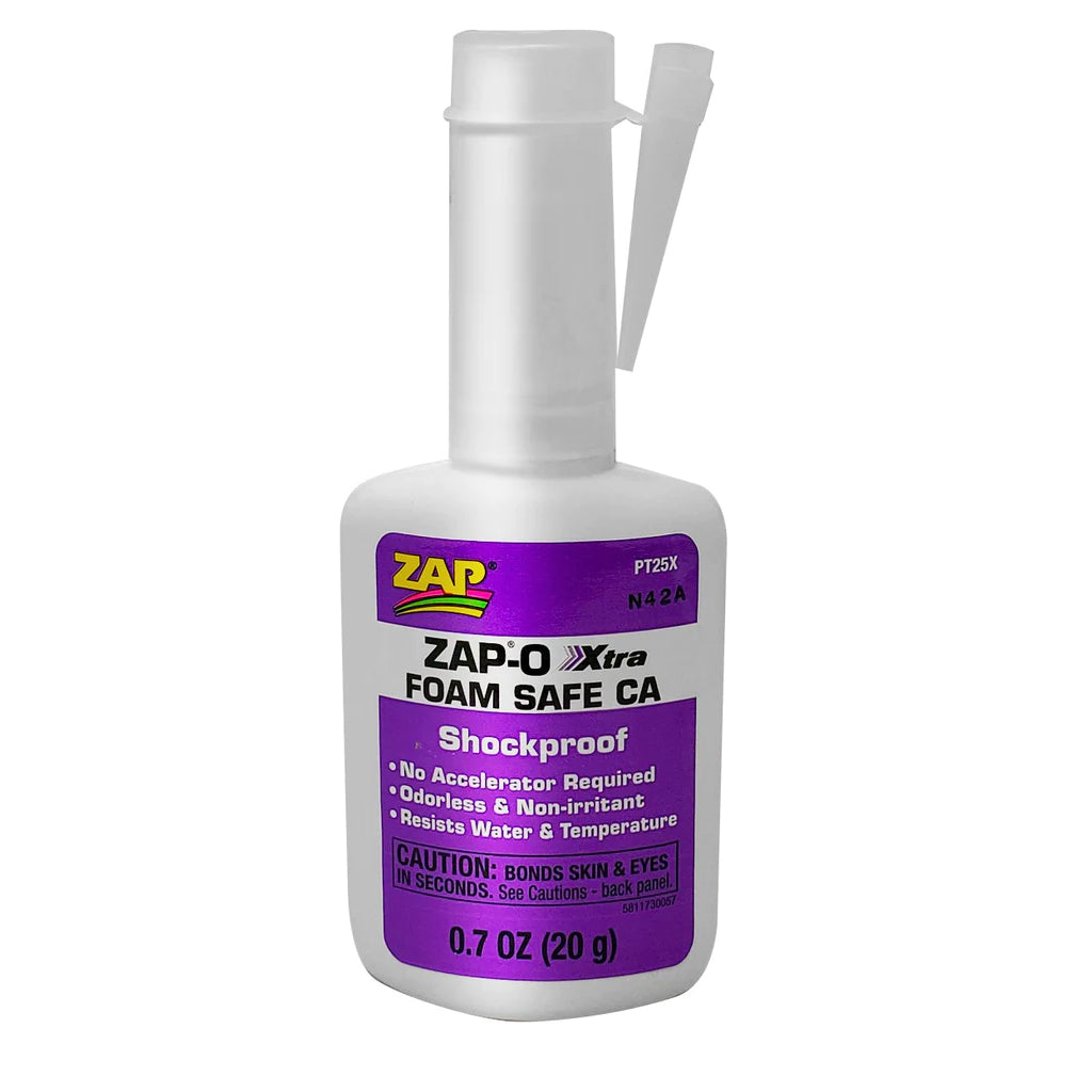 ZAP Glue ZAP-O Xtra Foam Safe CA 20-gram Bottle PT-25X