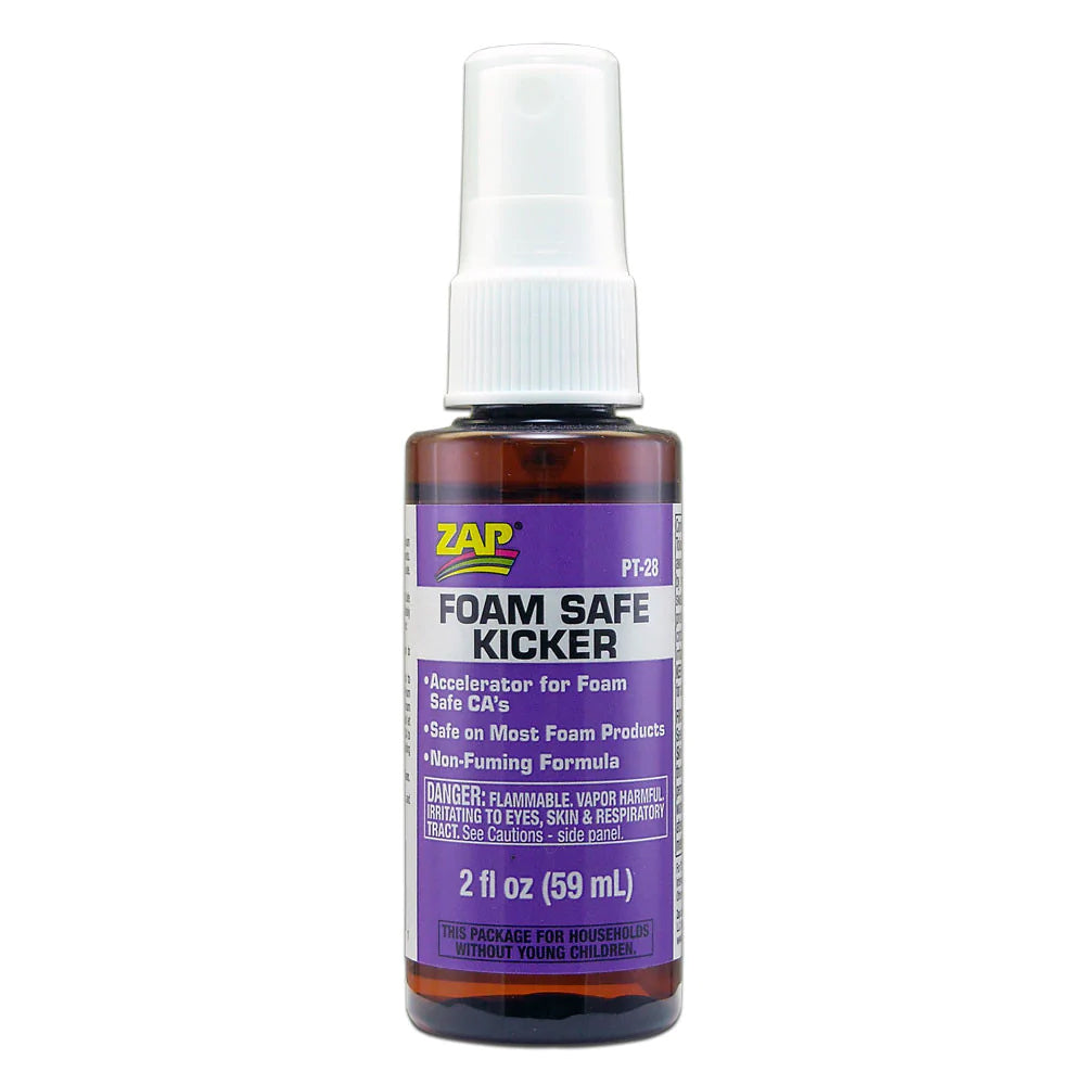 ZAP Glue Foam Safe CA Accelerator Kicker – 2 oz Pump Spray (PT-28)