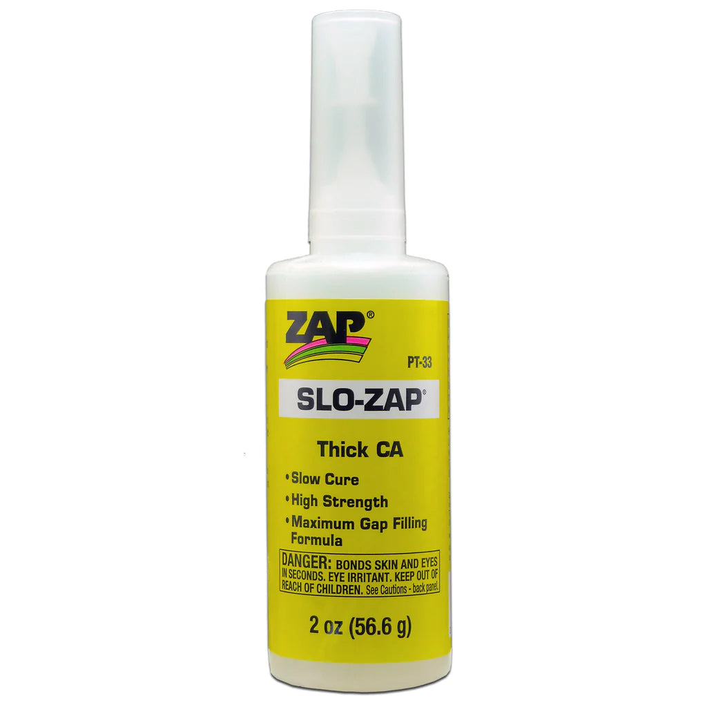 ZAP Glue Slo-Zap (Thick) 2oz Bottle PT-33
