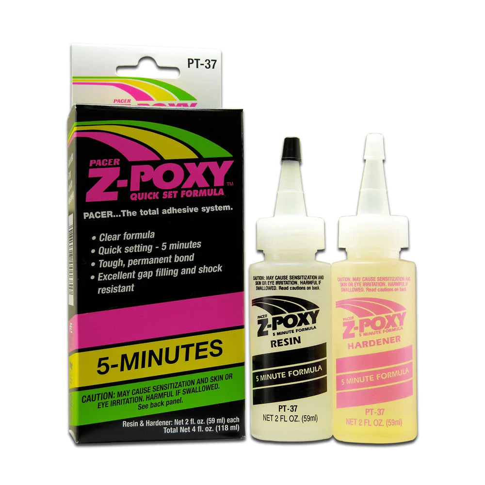 ZAP Glue Z-Poxy 5 Minute Epoxy 4 oz. Set PT-37
