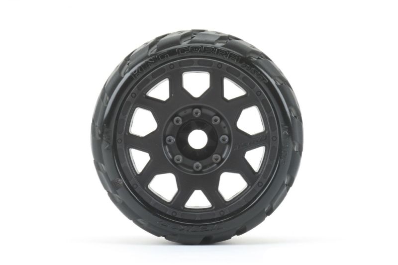 Power Hobby 1/8 SGT 3.8 Inch King Cobra Belted Pre-Mounted Low-Profile Tires 2-Pack with 17mm Hex