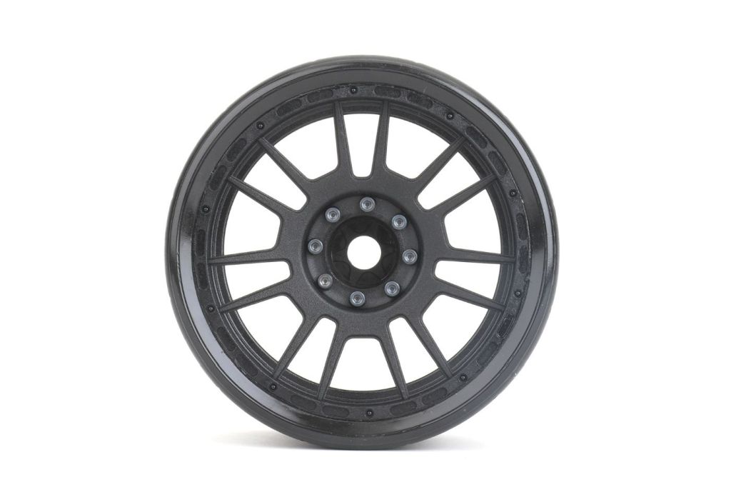 Power Hobby 1/8 MT 4.0 Inch Phoenix Belted Pre-Mounted Low-Profile Tires 2-Pack with Removable Hex