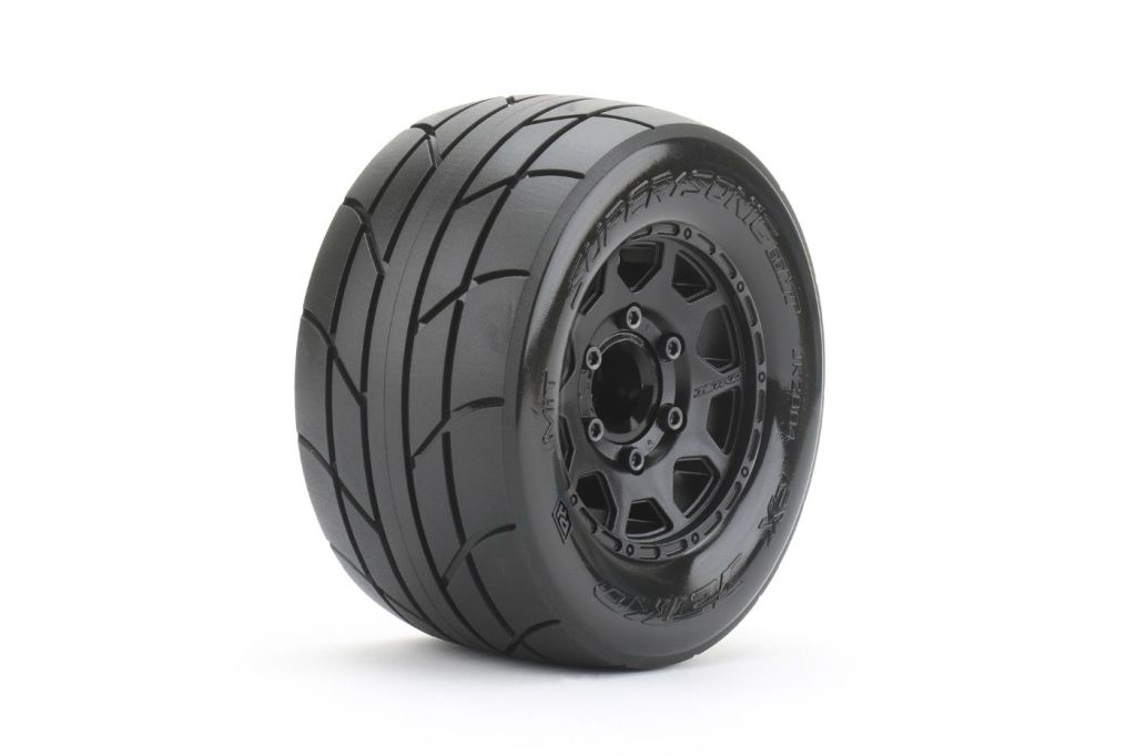Power Hobby 1/10 2.8 Inch MT Super Sonic Belted Pre-Mounted Tires 2-Pack with Removable Hex