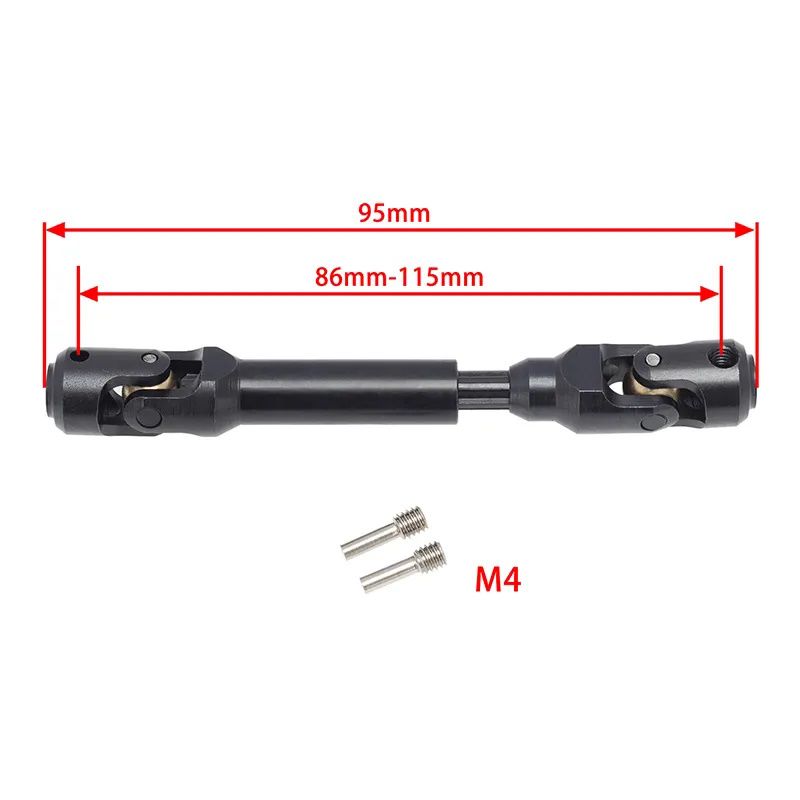 Power Hobby Universal Spline CVD Drive Shaft 86-115mm for TRX-4 / Wraith / SCX10