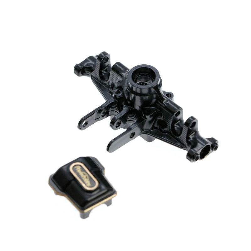 Power Hobby Brass Front Axle Housing in Black for Traxxas TRX-4M