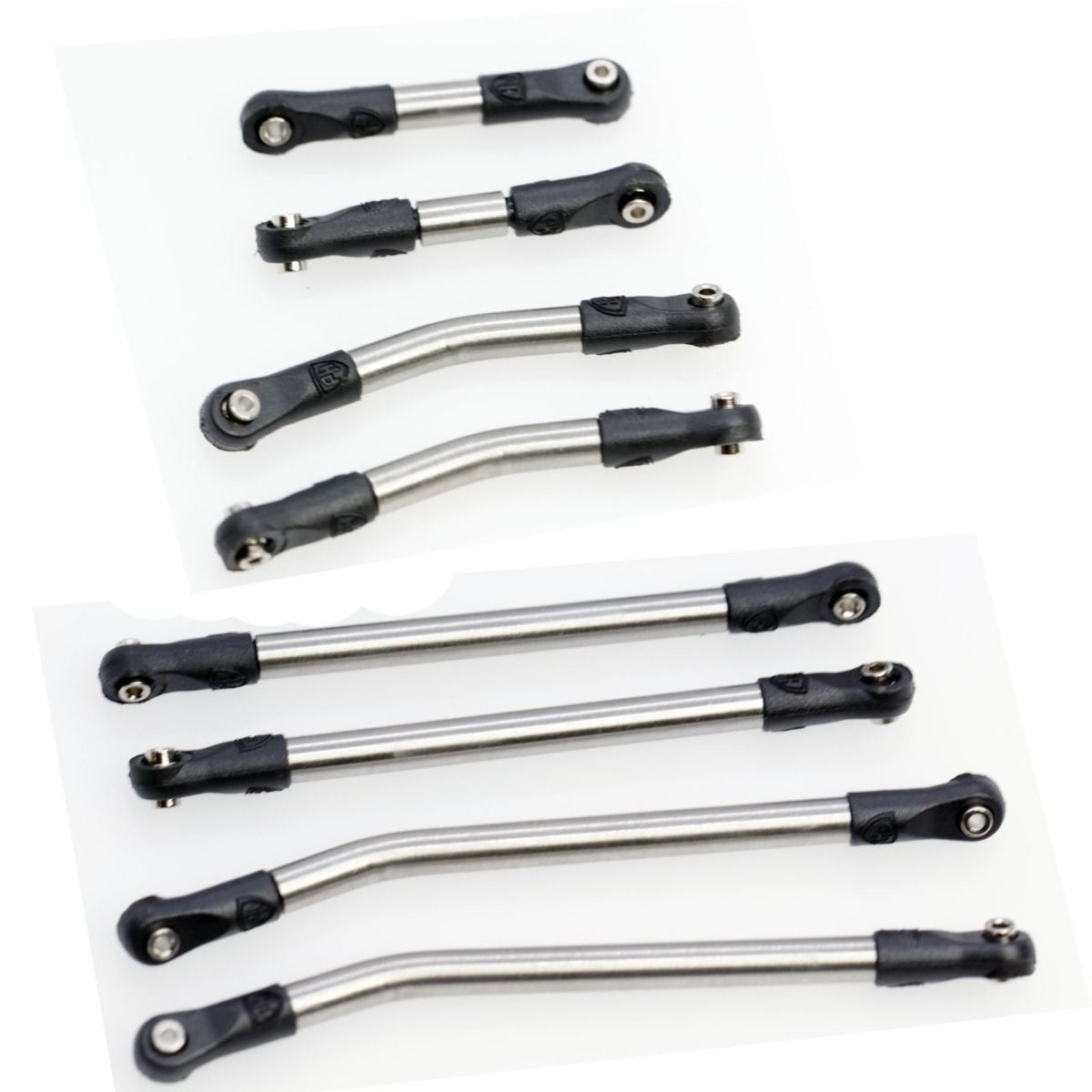 Power Hobby 8-Piece Stainless Steel High Clearance Suspension Links Set for Traxxas TRX-4M